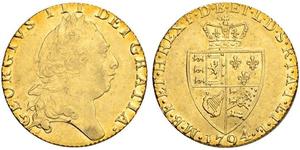 1 Guinea Reino de Gran Bretaña (1707-1801) Oro Jorge III (1738-1820)