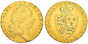 1 Guinea Reino de Gran Bretaña (1707-1801) Oro Jorge III (1738-1820)