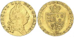1 Guinea Reino de Gran Bretaña (1707-1801) Oro Jorge III (1738-1820)
