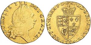1 Guinea Reino de Gran Bretaña (1707-1801) Oro Jorge III (1738-1820)