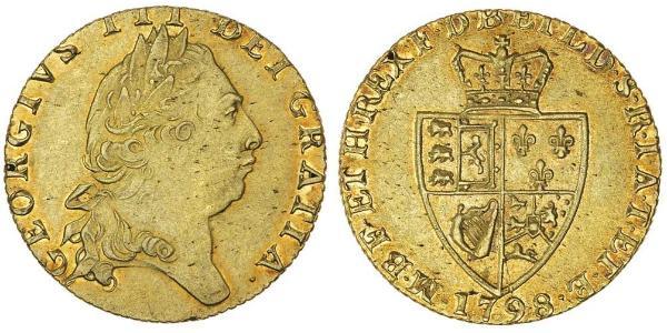 1 Guinea Reino de Gran Bretaña (1707-1801) Oro Jorge III (1738-1820)