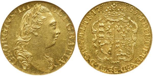 1 Guinea Reino de Gran Bretaña (1707-1801) Oro Jorge III (1738-1820)