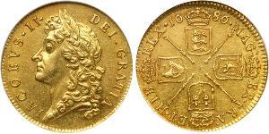 1 Guinea Reino de Inglaterra (927-1649,1660-1707) Oro Jacobo II (1633-1701)