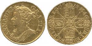 1 Guinea Reino de Inglaterra (927-1649,1660-1707) Oro Ana de Gran Bretaña(1665-1714)