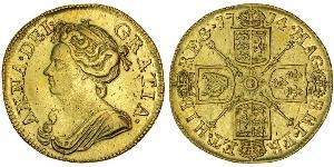 1 Guinea Reino de Inglaterra (927-1649,1660-1707) Oro Ana de Gran Bretaña(1665-1714)