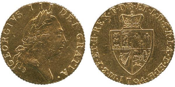 1 Guinea 大不列顛王國 (1707 - 1800) 金 喬治三世 (1738-1820)