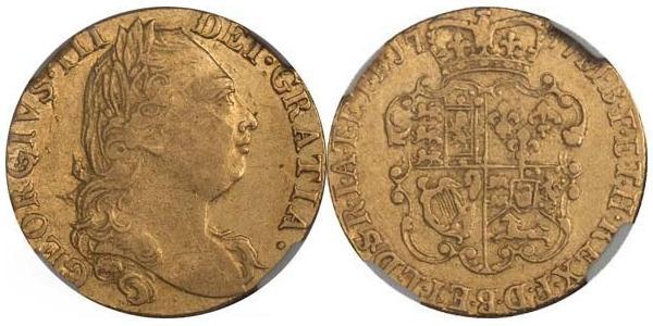 1 Guinea 大不列顛王國 (1707 - 1800) 金 喬治三世 (1738-1820)