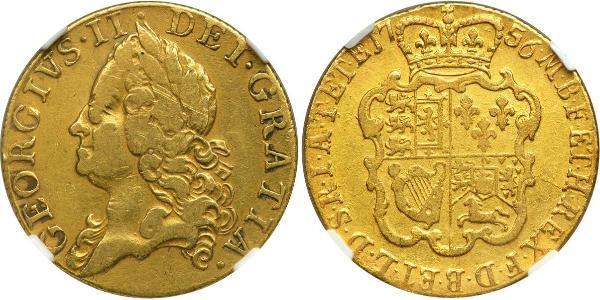 1 Guinea 大不列顛王國 (1707 - 1800) 金 乔治二世 (大不列颠) (1683 - 1760)