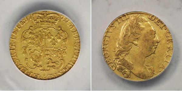 1 Guinea 大不列顛王國 (1707 - 1800) 金 喬治三世 (1738-1820)