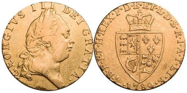1 Guinea 大不列顛王國 (1707 - 1800) 金 喬治三世 (1738-1820)