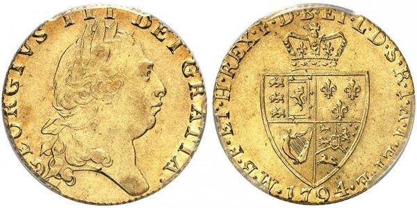 1 Guinea 大不列顛王國 (1707 - 1800) 金 喬治三世 (1738-1820)
