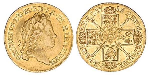 1 Guinea 大不列顛王國 (1707 - 1800) 金 乔治一世 (大不列颠) (1660 - 1727)