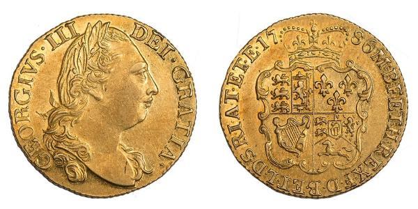 1 Guinea 大不列顛王國 (1707 - 1800) 金 喬治三世 (1738-1820)
