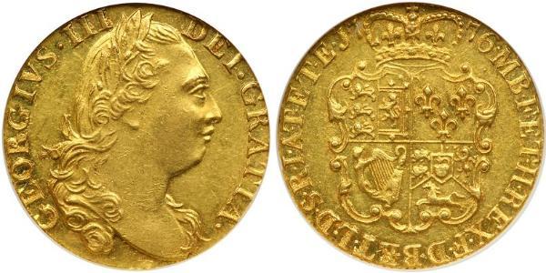 1 Guinea 大不列顛王國 (1707 - 1800) 金 喬治三世 (1738-1820)