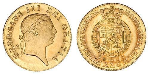 1 Guinea 大不列颠及爱尔兰联合王国 (1801 - 1922) 金 喬治三世 (1738-1820)