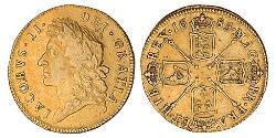 1 Guinea 英格兰王国 金 James II (1633-1701)