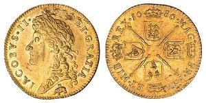 1 Guinea 英格兰王国 金 James II (1633-1701)