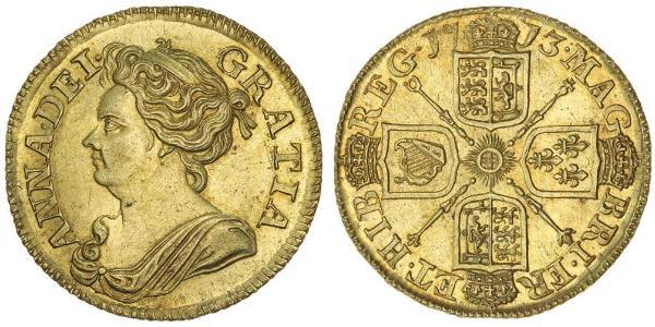 1 Guinea 英格兰王国 金 安妮 (英国女王) (1665-1714)
