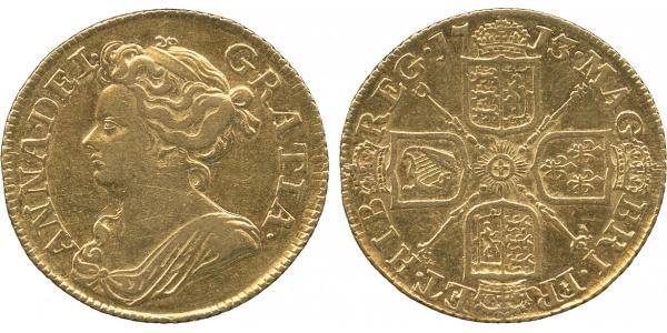 1 Guinea 英格兰王国 金 安妮 (英国女王) (1665-1714)