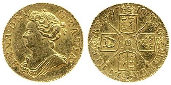 1 Guinea 英格兰王国 金 安妮 (英国女王) (1665-1714)