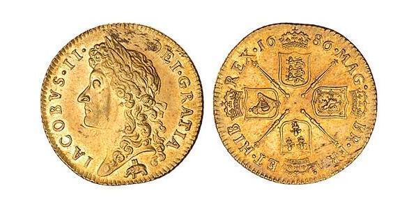 1 Guinea 英格兰王国 金 James II (1633-1701)