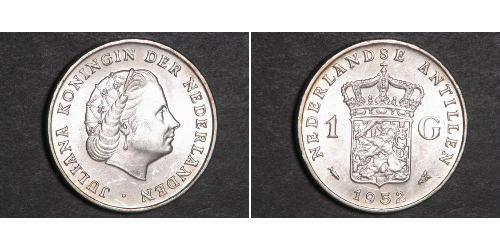 1 Gulden Antilles néerlandaises (1954 – 2010) Argent Juliana of the Netherlands (1909 – 2004)