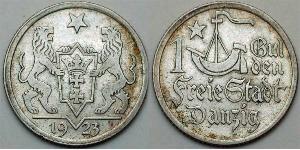 1 Gulden Gdansk (1920-1939) Argent 