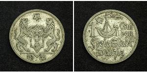 1 Gulden Gdansk (1920-1939) Argent 