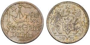 1 Gulden Gdansk (1920-1939) Argent 