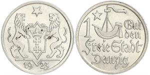 1 Gulden Gdansk (1920-1939) Argent 