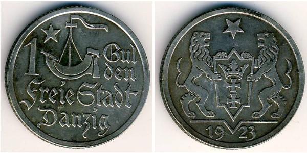 1 Gulden Gdansk (1920-1939) Argent 