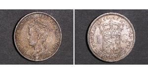 1 Gulden Royaume des Pays-Bas (1815 - ) Argent Wilhelmine (reine des Pays-Bas)(1880 - 1962)