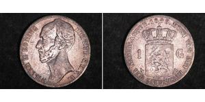 1 Gulden Royaume des Pays-Bas (1815 - ) Argent Guillaume II des Pays-Bas (1792 - 1849)