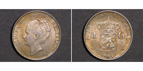 1 Gulden Royaume des Pays-Bas (1815 - ) Argent Wilhelmine (reine des Pays-Bas)(1880 - 1962)