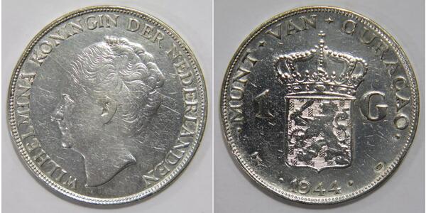 1 Gulden Royaume des Pays-Bas (1815 - ) Argent Wilhelmine (reine des Pays-Bas)(1880 - 1962)