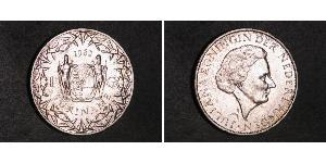 1 Gulden Suriname Argent Juliana of the Netherlands (1909 – 2004)