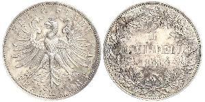 1 Gulden Ville libre de Francfort Argent 