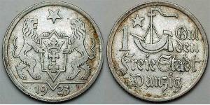 1 Gulden Gdansk (1920-1939) Argento 