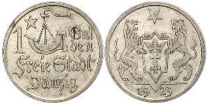 1 Gulden Gdansk (1920-1939) Argento 