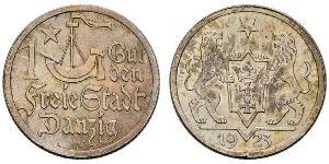 1 Gulden Gdansk (1920-1939) Argento 