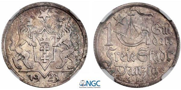 1 Gulden Gdansk (1920-1939) Argento 