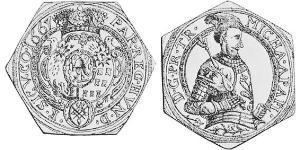 1 Gulden Principato di Transilvania (1571-1711) Argento 