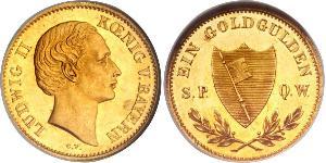 1 Gulden Royaume de Bavière (1806 - 1918) Or Louis Ier de Bavière(1786 – 1868)