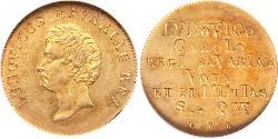 1 Gulden Regno di Baviera (1806 - 1918) Oro Ludovico I di Baviera (re)(1786 – 1868)