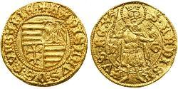 1 Gulden Reino de Hungría (1000-1918) Oro Ladislaus the Posthumous of Hungary (1440 -1457)