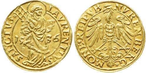 1 Gulden States of Germany Oro 