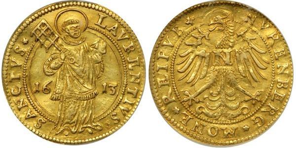1 Gulden States of Germany Oro 