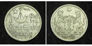 1 Gulden Gdansk (1920-1939) Plata 