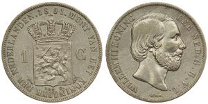 1 Gulden Reino de los Países Bajos (1815 - ) Plata 