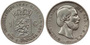 1 Gulden Reino de los Países Bajos (1815 - ) Plata 
